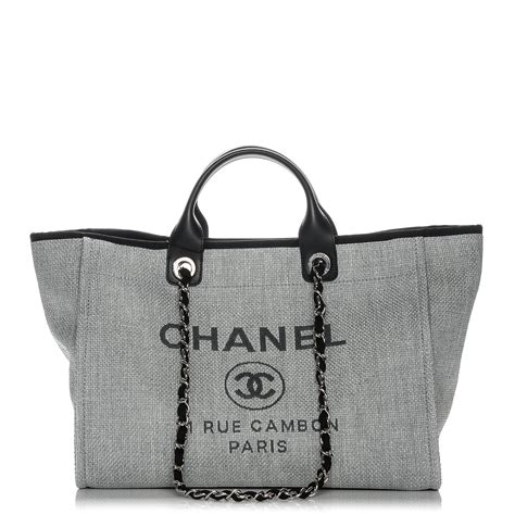 deauville chanel tote bag|Chanel deauville large canvas bags.